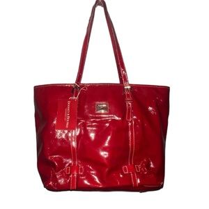 Dooney and Bourke Red Patent Leather Tote